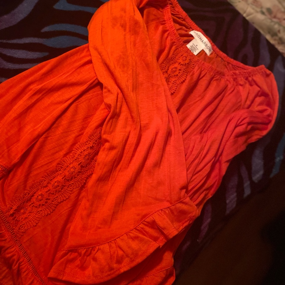 Orange blouse